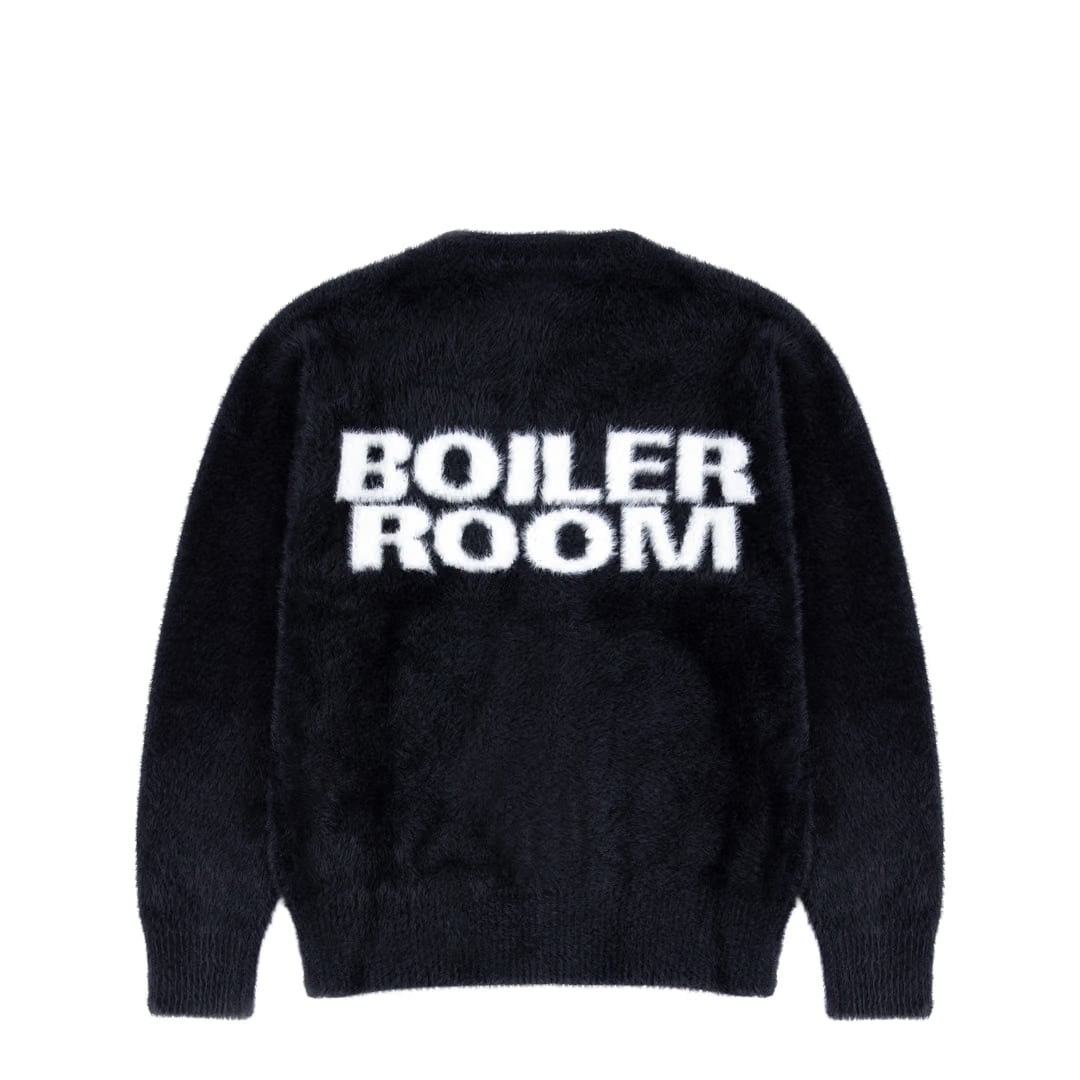 Boiler Room HAIRY CARDIGAN BLACK