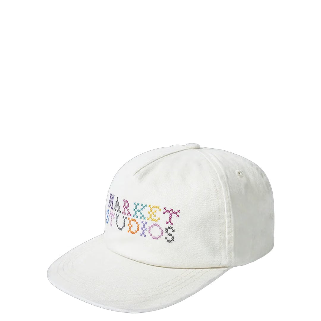 MARKET NEEDLEPOINT 5-PANEL HAT