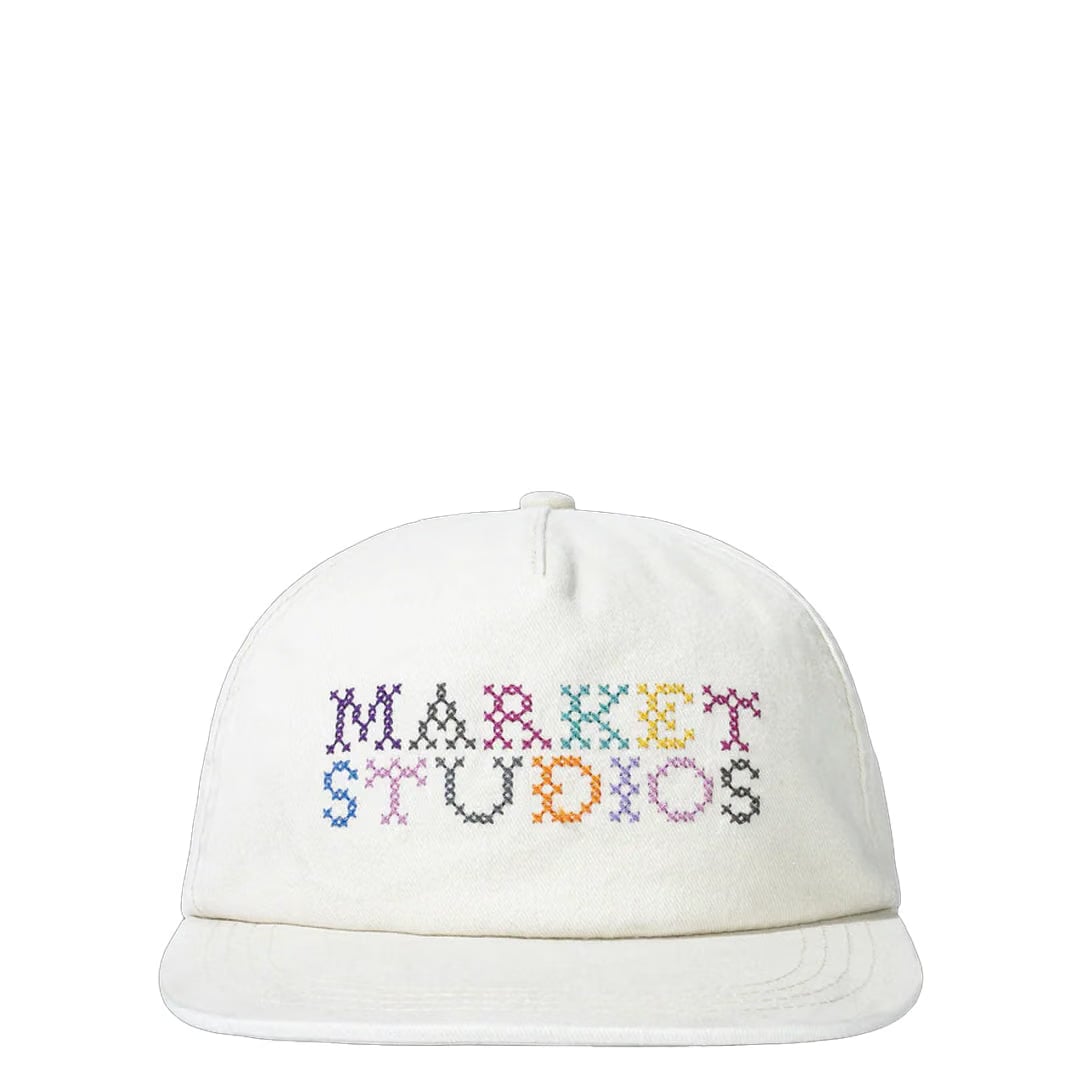 MARKET NEEDLEPOINT 5-PANEL HAT