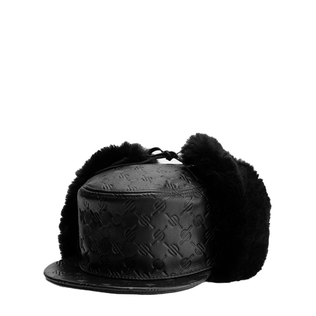 Daily Paper BLACK MONOGRAMED CHAPKA HAT