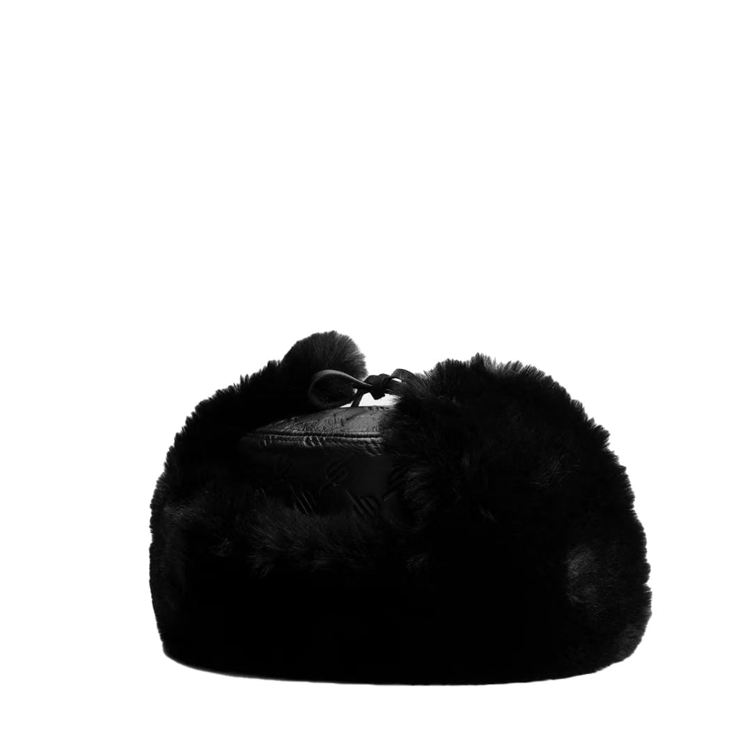 Daily Paper BLACK MONOGRAMED CHAPKA HAT