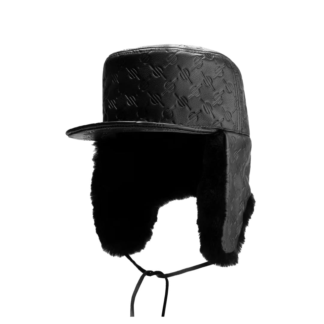 Daily Paper BLACK MONOGRAMED CHAPKA HAT