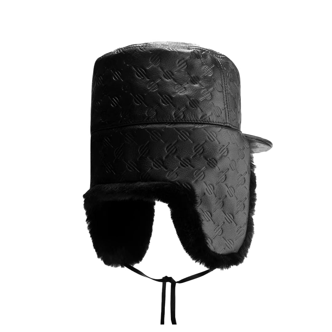 Daily Paper BLACK MONOGRAMED CHAPKA HAT