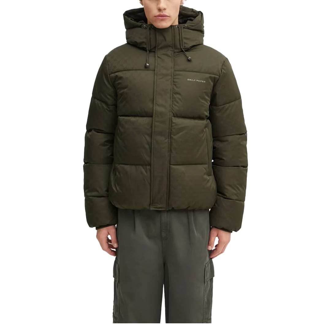Daily Paper MONOGRAM PUFFER JACKET ROSIN GREEN