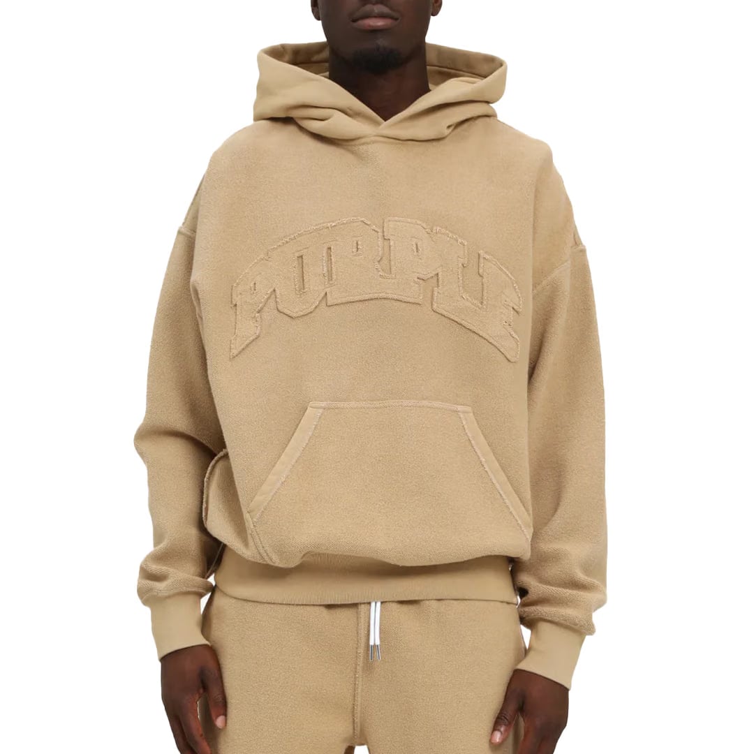 Purple Brand INSIDE OUT HOODIE TRAVERTINE
