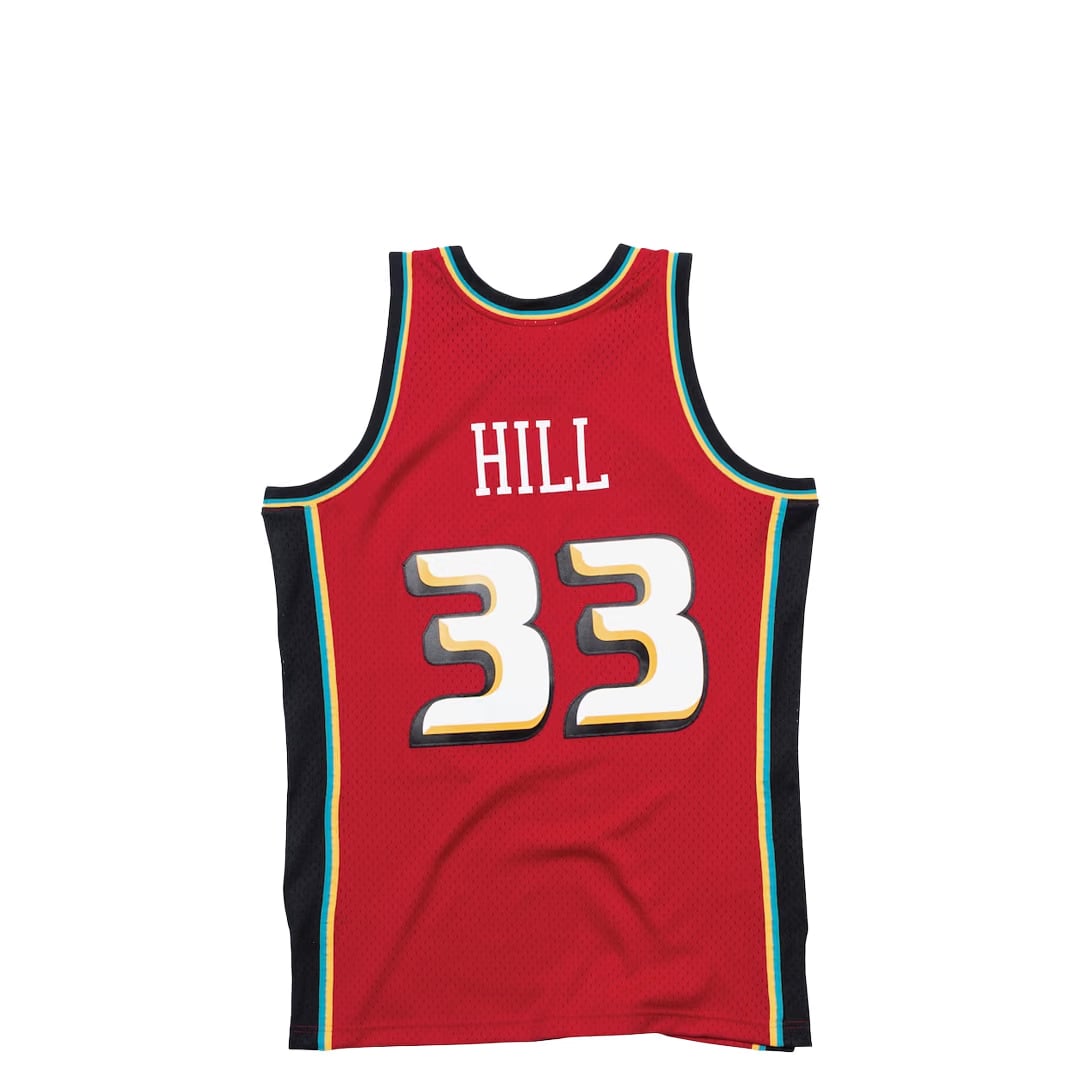 Mitchell & Ness DETROIT PISTONS GRANT HILL #33 RED SWINGMAN JERSEY