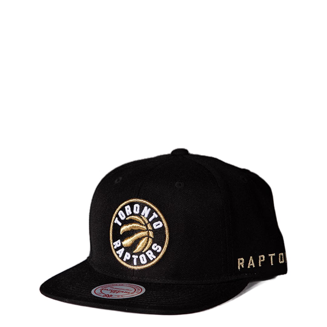 Mitchell & Ness NBA TORONTO RAPTORS METALLIC GOLD LOGO SNAPBACK