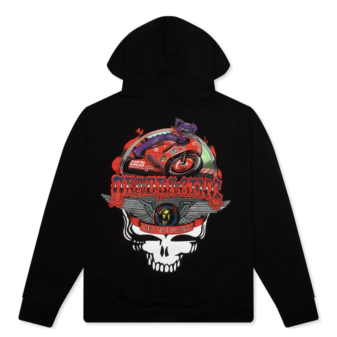 MARKET GRATEFUL DEAD STEALIE MOTO BEAR HOODIE