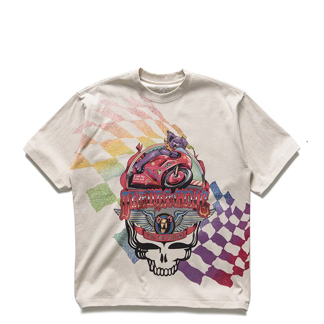MARKET GRATEFUL DEAD STEALIE MOTO BEAR T-SHIRT