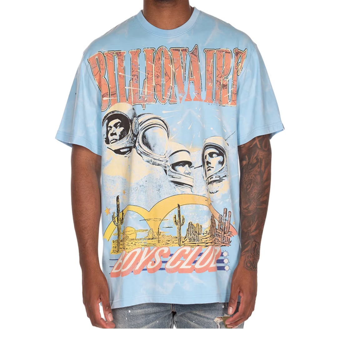 Billionaire Boys Club RUSHMORE SHORT SLEEVE KNIT SHIRT BALTIC BLUE