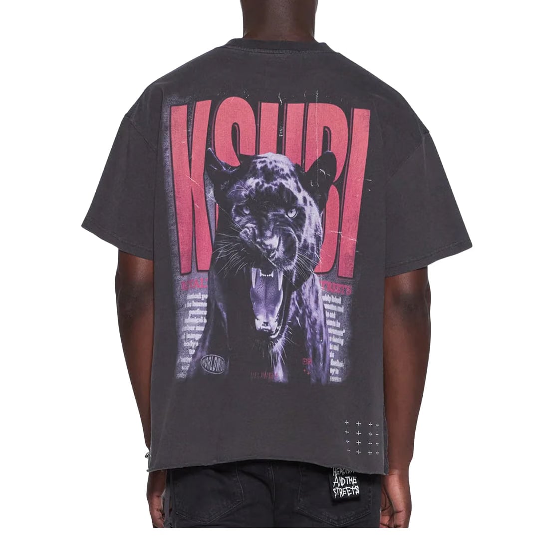 Ksubi PANTHERA EKCESS SHORT SLEEVE TEE FADED BLACK