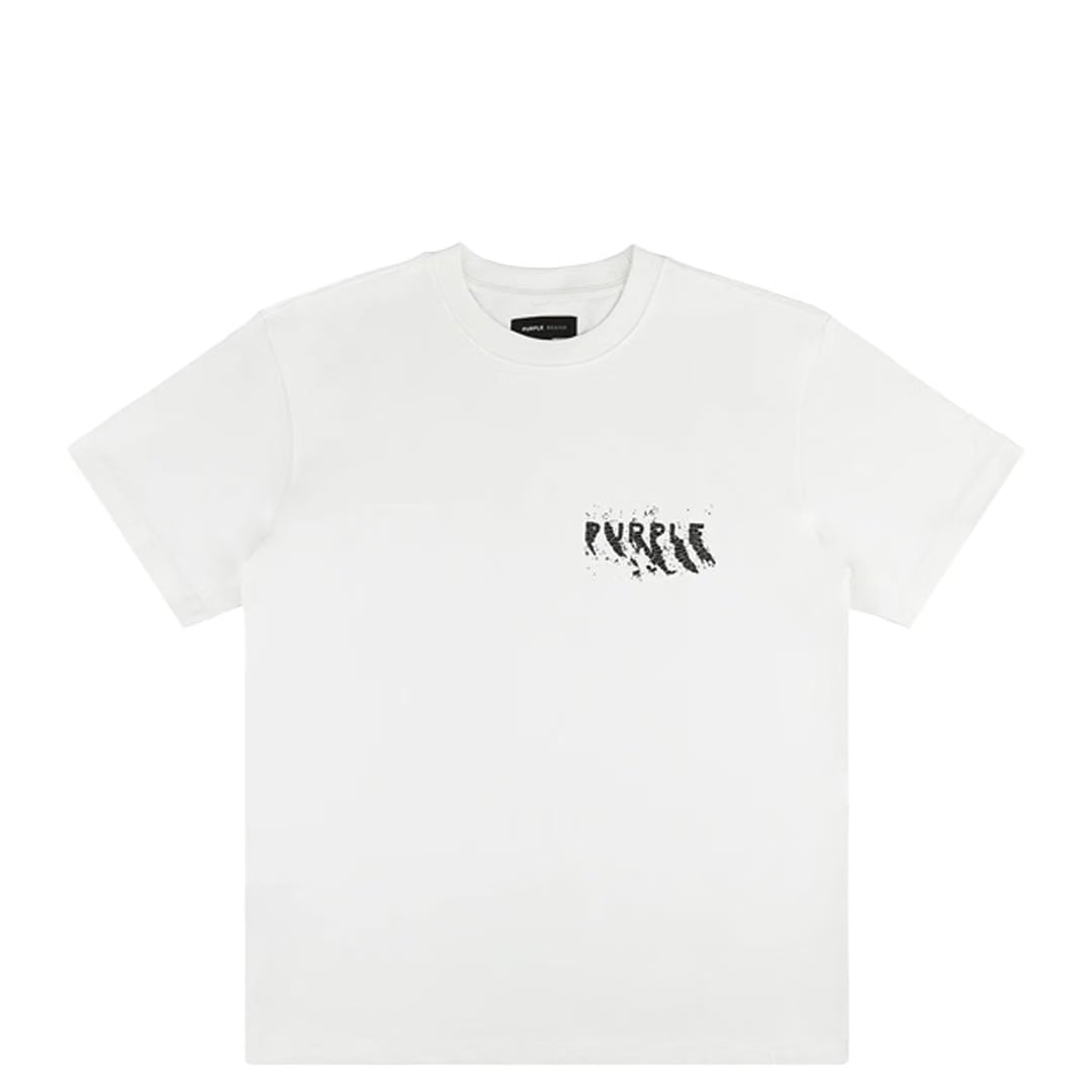 Purple Brand HEAVY JERSEY SHORT SLEEVE TEE WHITE