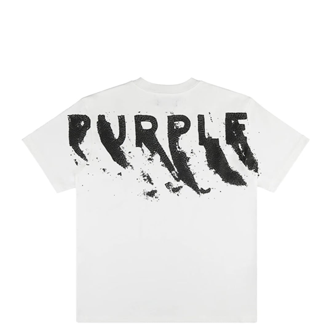 Purple Brand HEAVY JERSEY SHORT SLEEVE TEE WHITE