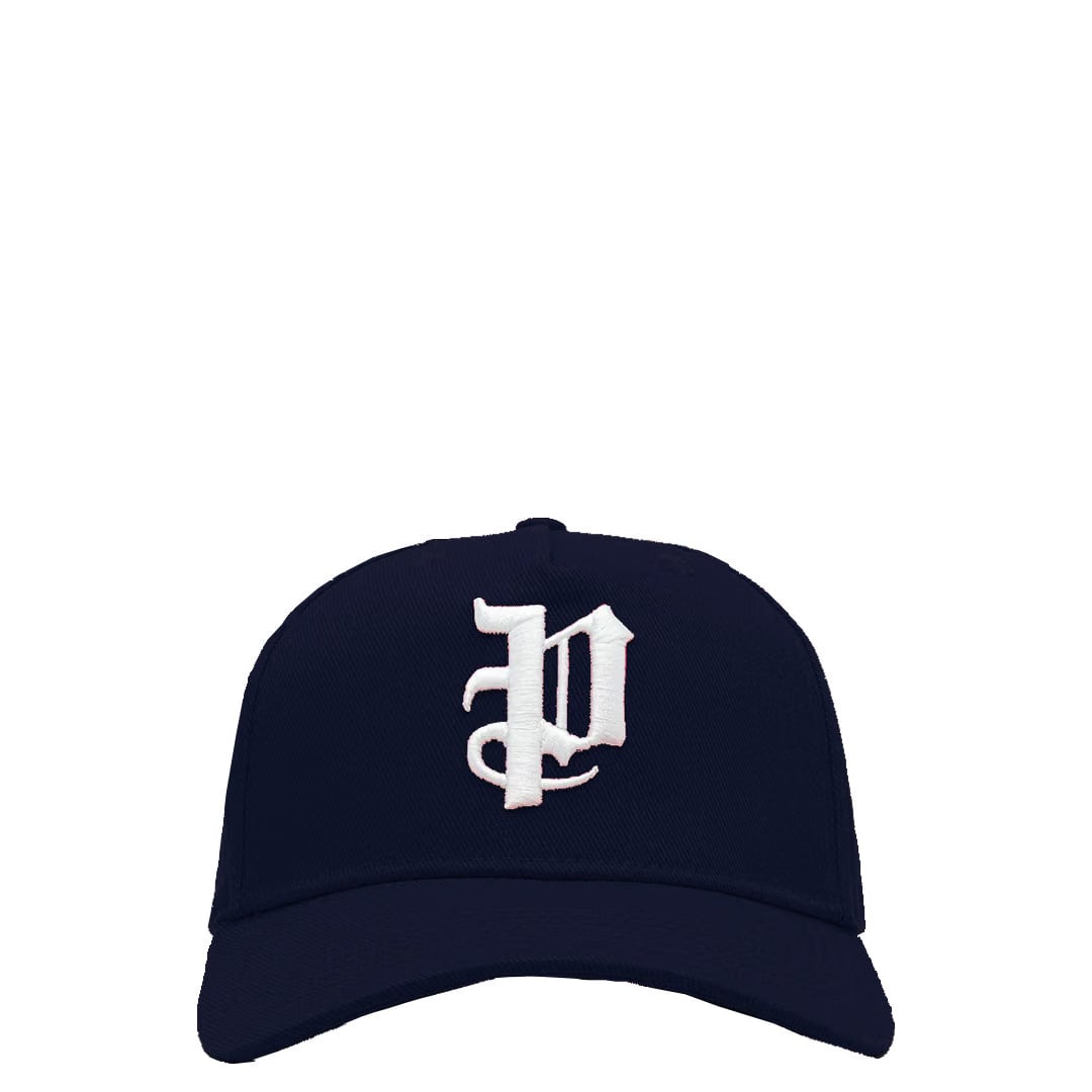 Purple Brand P LOGO COTTON TWILL TRUCKER HAT NAVY