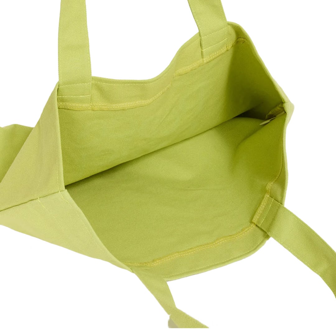 Museum of Peace & Quiet WORDMARK DISTRESSED TOTE BAG MATCHA