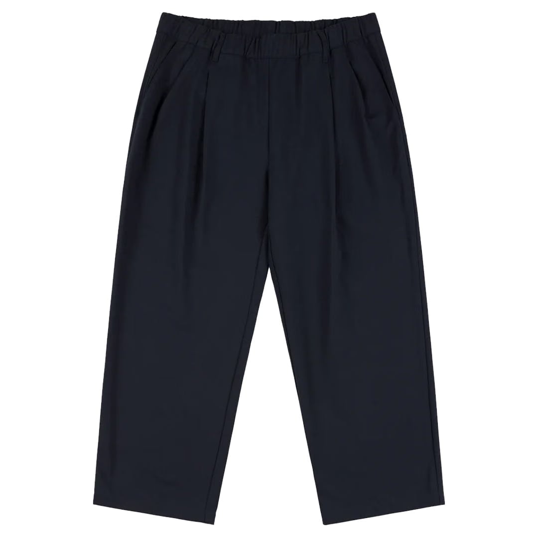 Dime PLEATED TWILL PANTS CHARCOAL BLUE