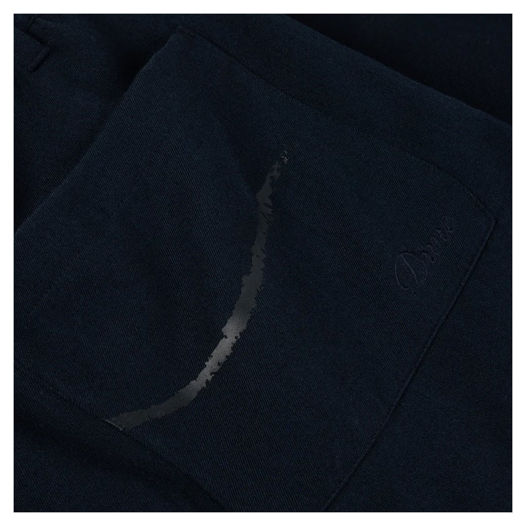 Dime PLEATED TWILL PANTS CHARCOAL BLUE