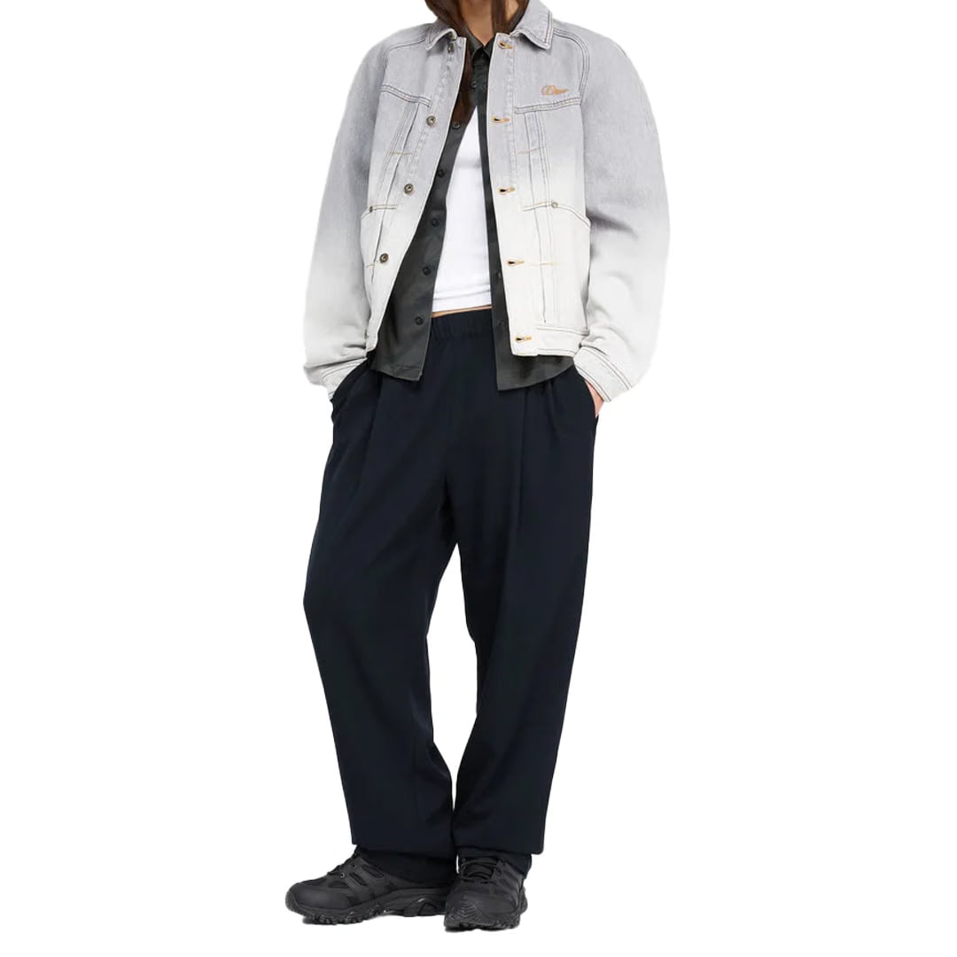 Dime PLEATED TWILL PANTS CHARCOAL BLUE