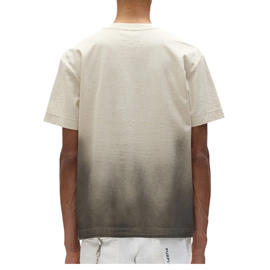 Purple Brand GOTHIC OUTLINE TEXTURED SHORT SLEEVE TEE PELICAN
