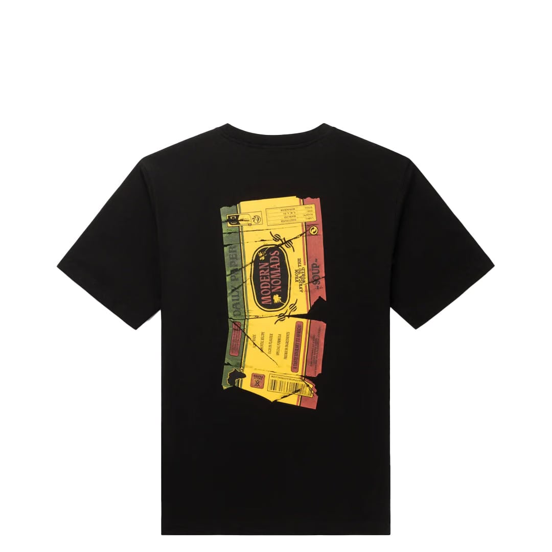 Daily Paper WRAPPER SHORT SLEEVE TEE BLACK