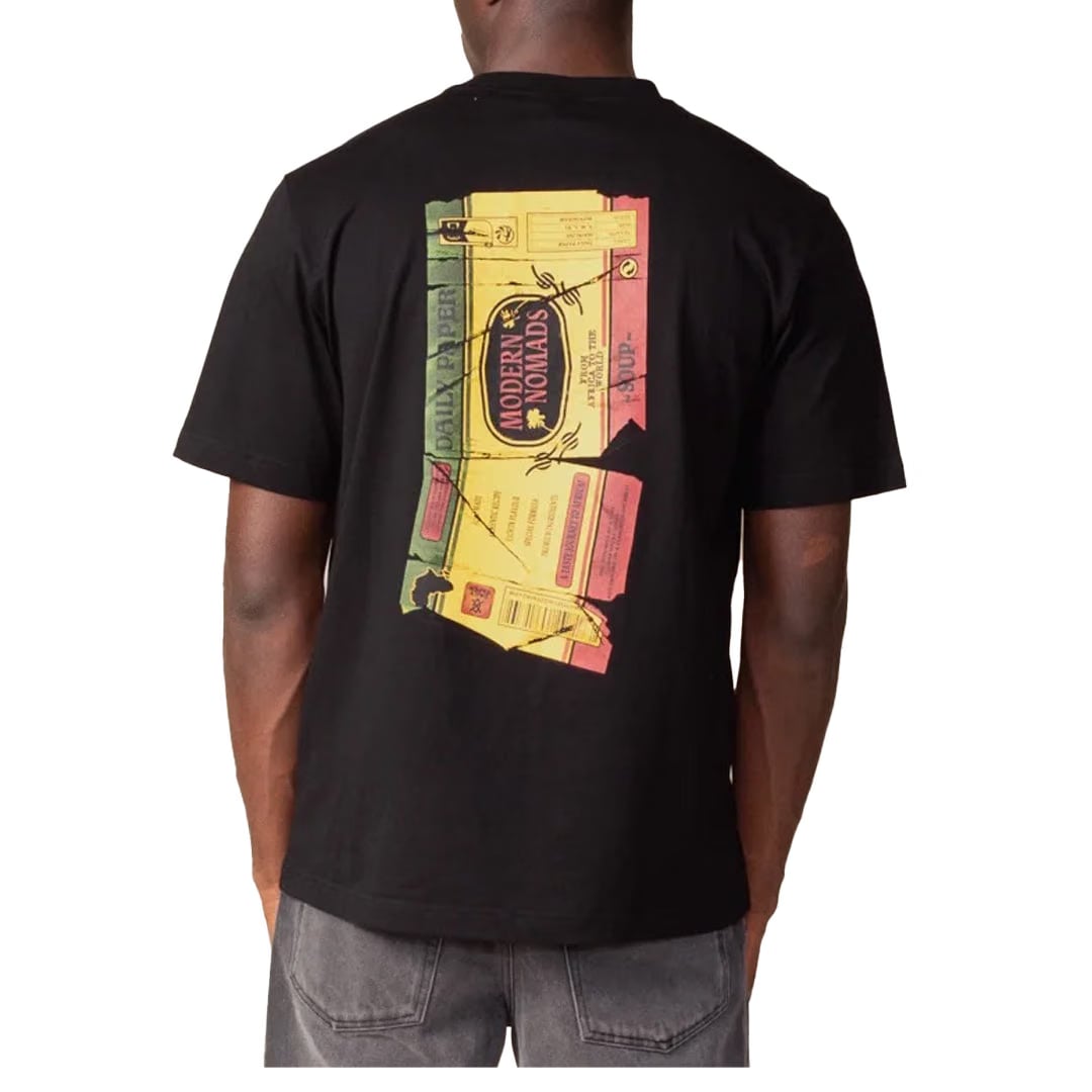Daily Paper WRAPPER SHORT SLEEVE TEE BLACK