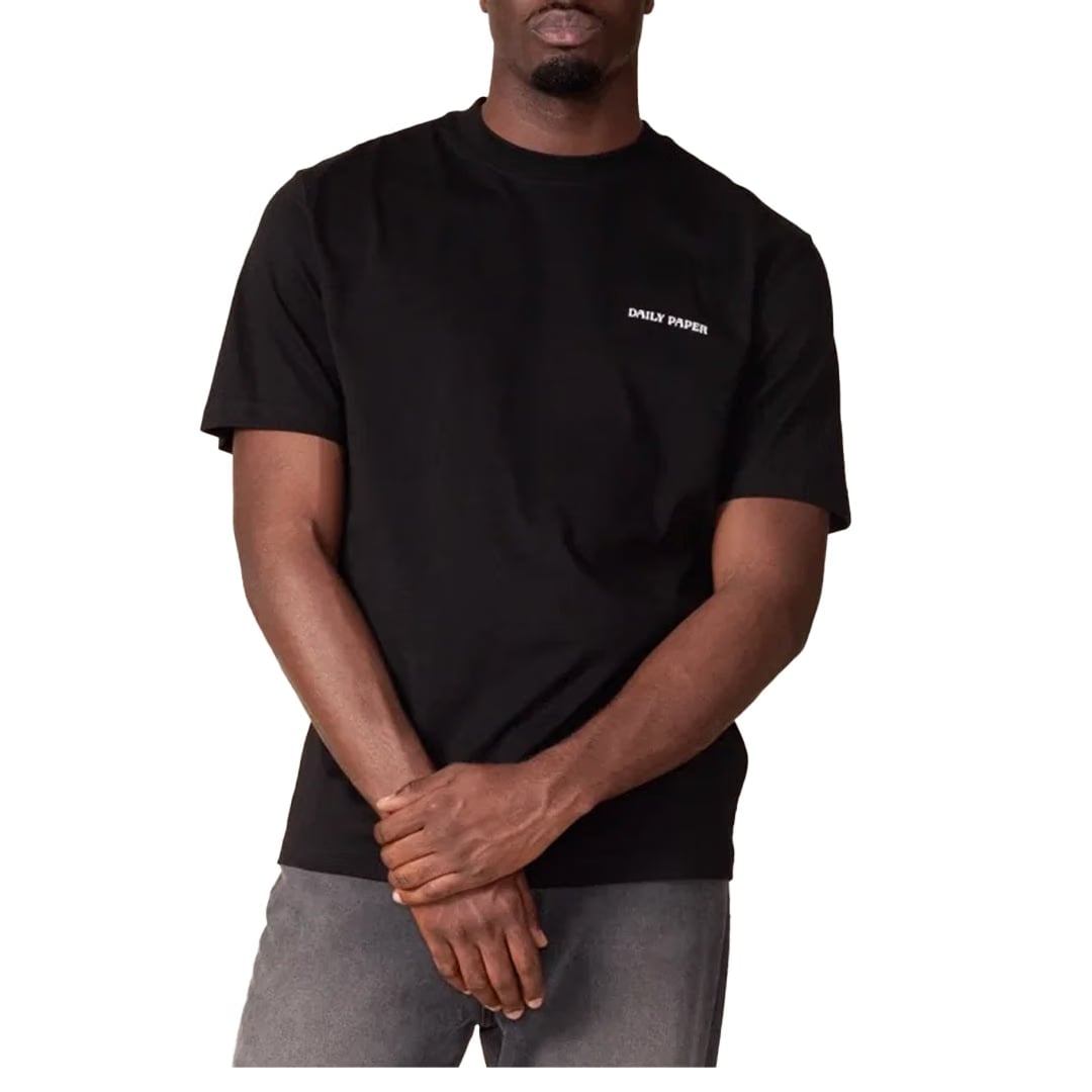 Daily Paper WRAPPER SHORT SLEEVE TEE BLACK