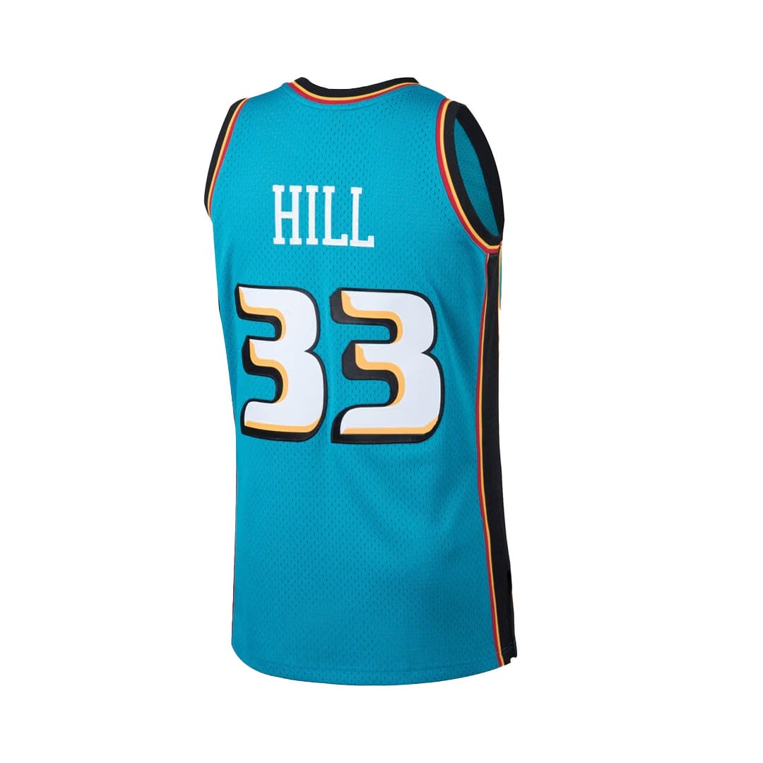 Mitchell & Ness DETROIT PISTONS GRANT HILL #33 TEAL SWINGMAN JERSEY