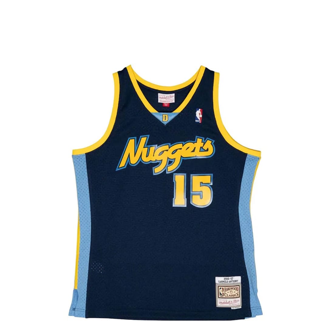 Mitchell & Ness DENVER NUGGETS CARMELO ANTHONY #15 SWINGMAN JERSEY