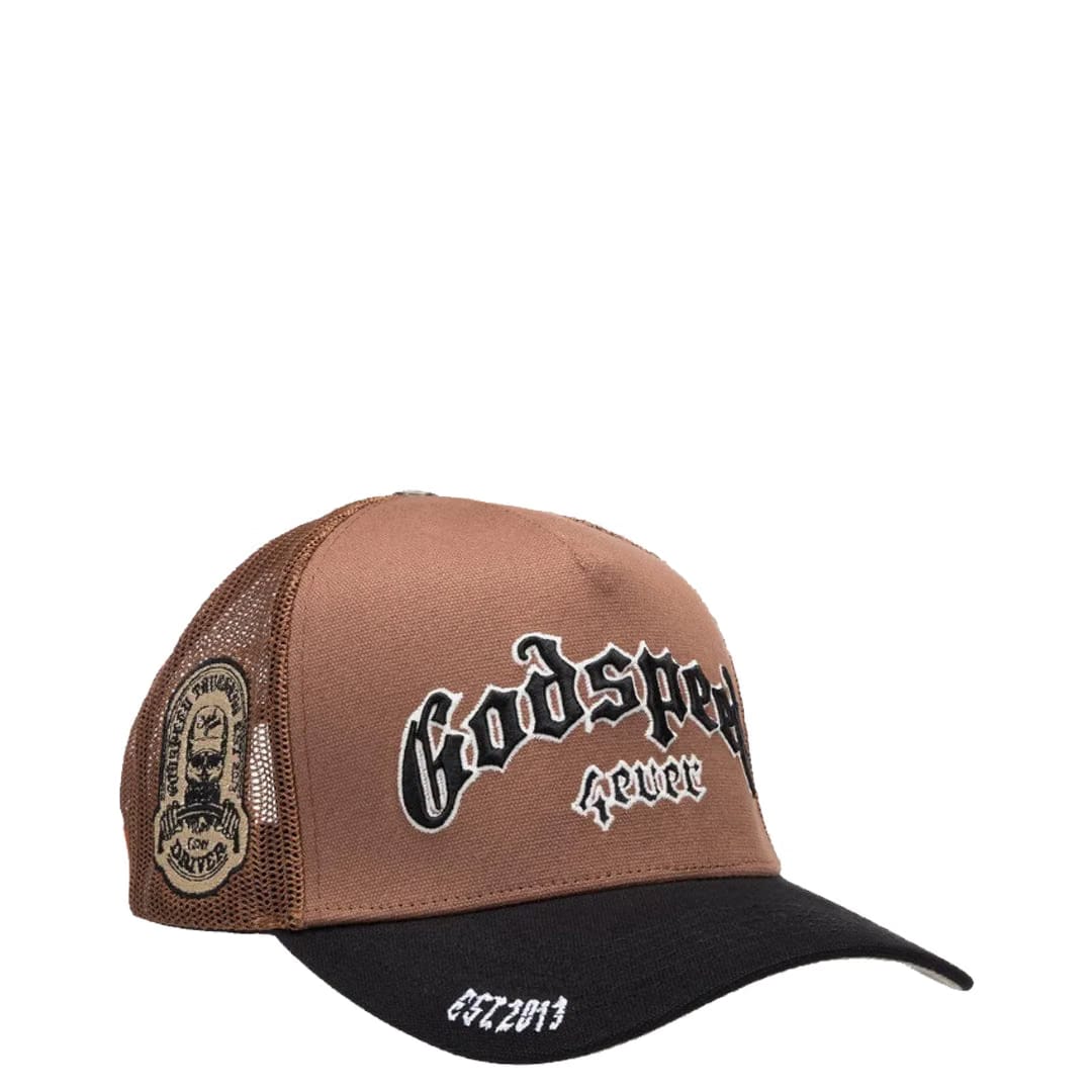 GODSPEED GS FOREVER TRUCKER HAT BROWN