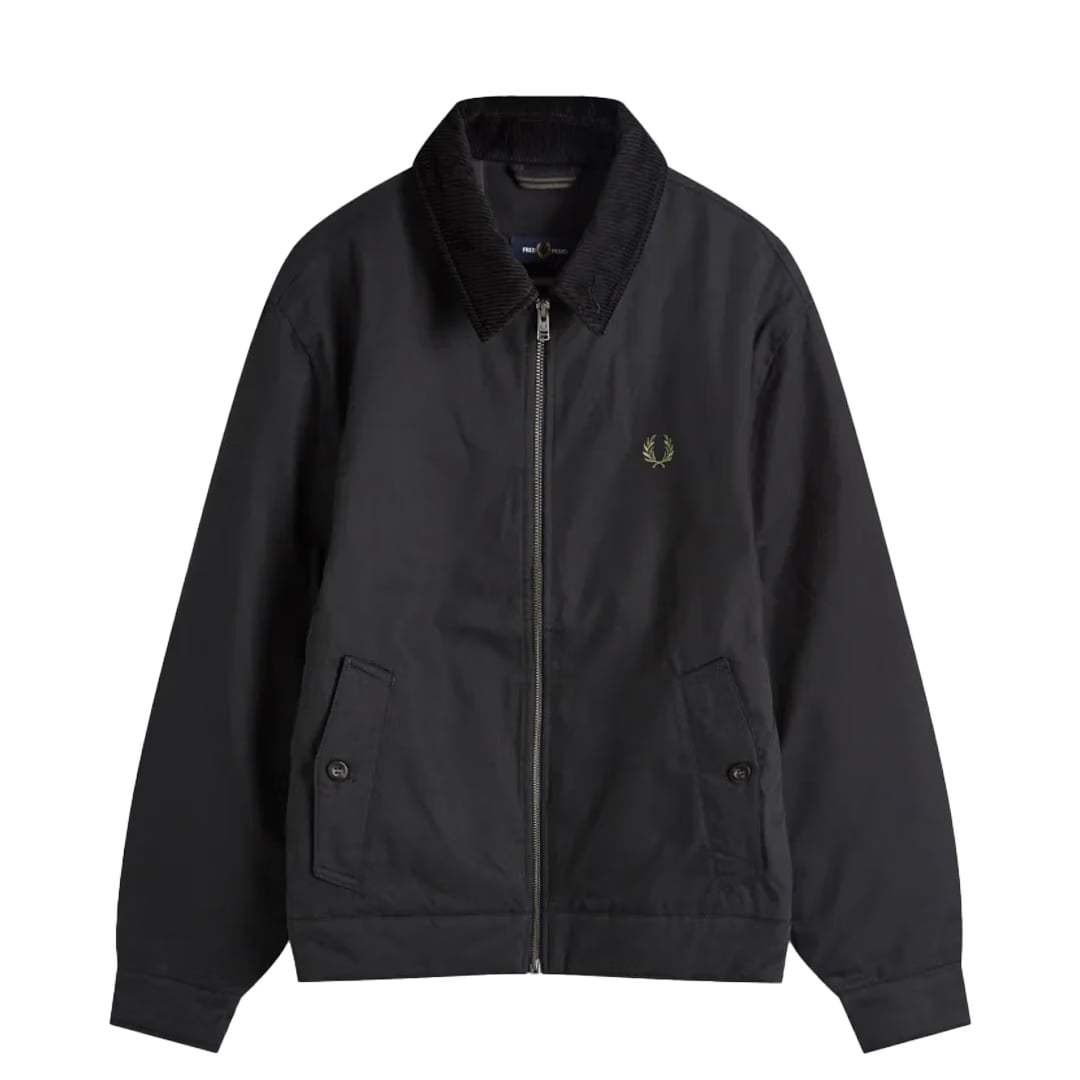 Fred Perry COTTON CABAN JACKET BLACK