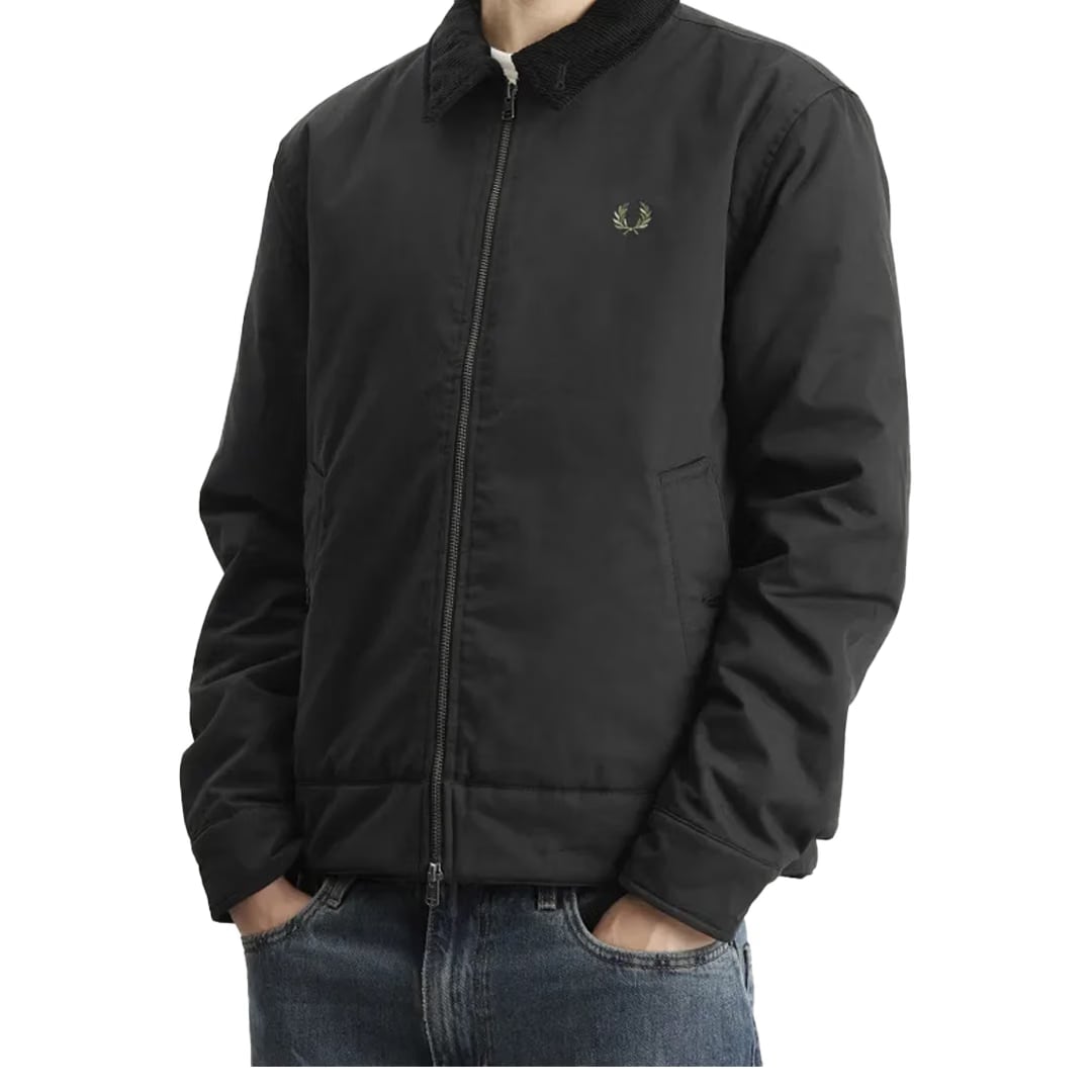 Fred Perry COTTON CABAN JACKET BLACK