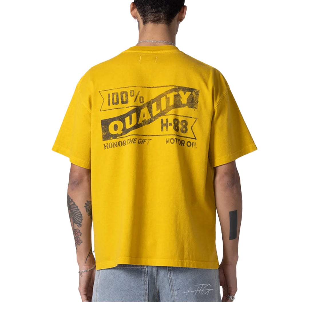 Honor The Gift VINTAGE OIL TEE YELLOW