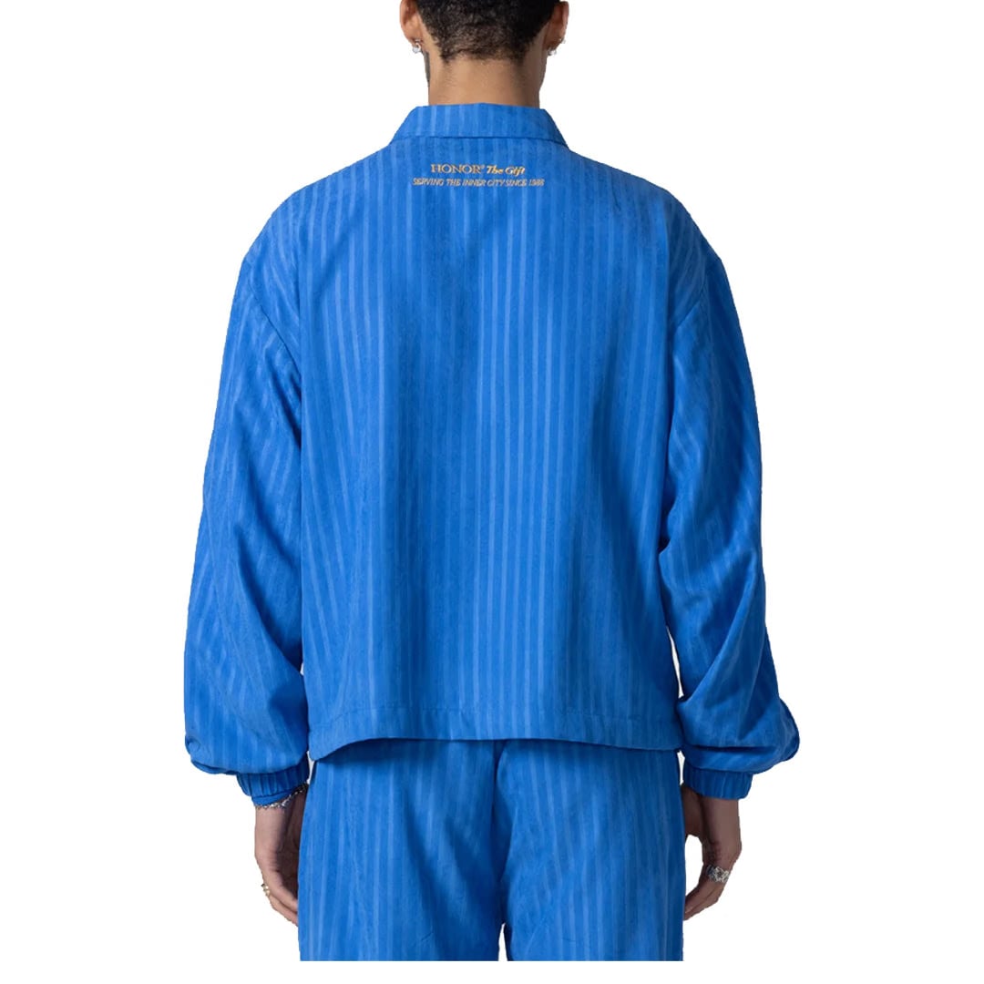 Honor The Gift STRIPED ANORAK JACKET BLUE