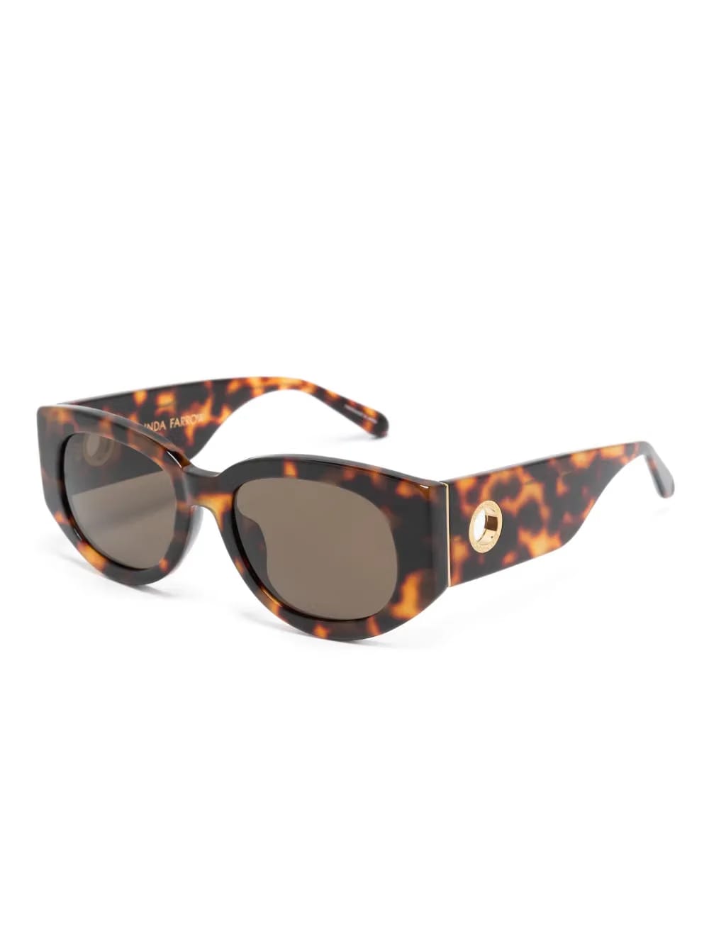 Debbie oval-frame sunglasses