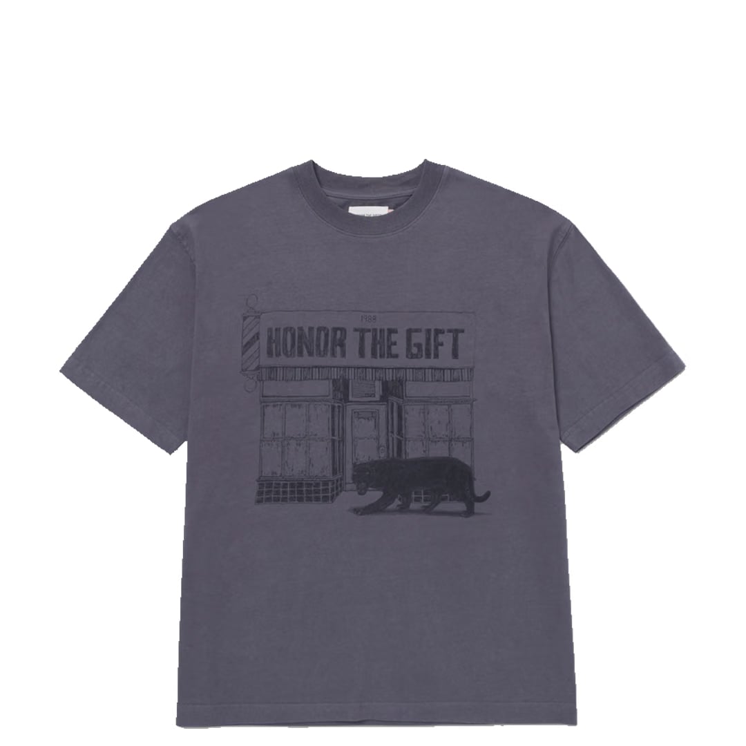 Honor The Gift BARBERSHOP T-SHIRT GREY