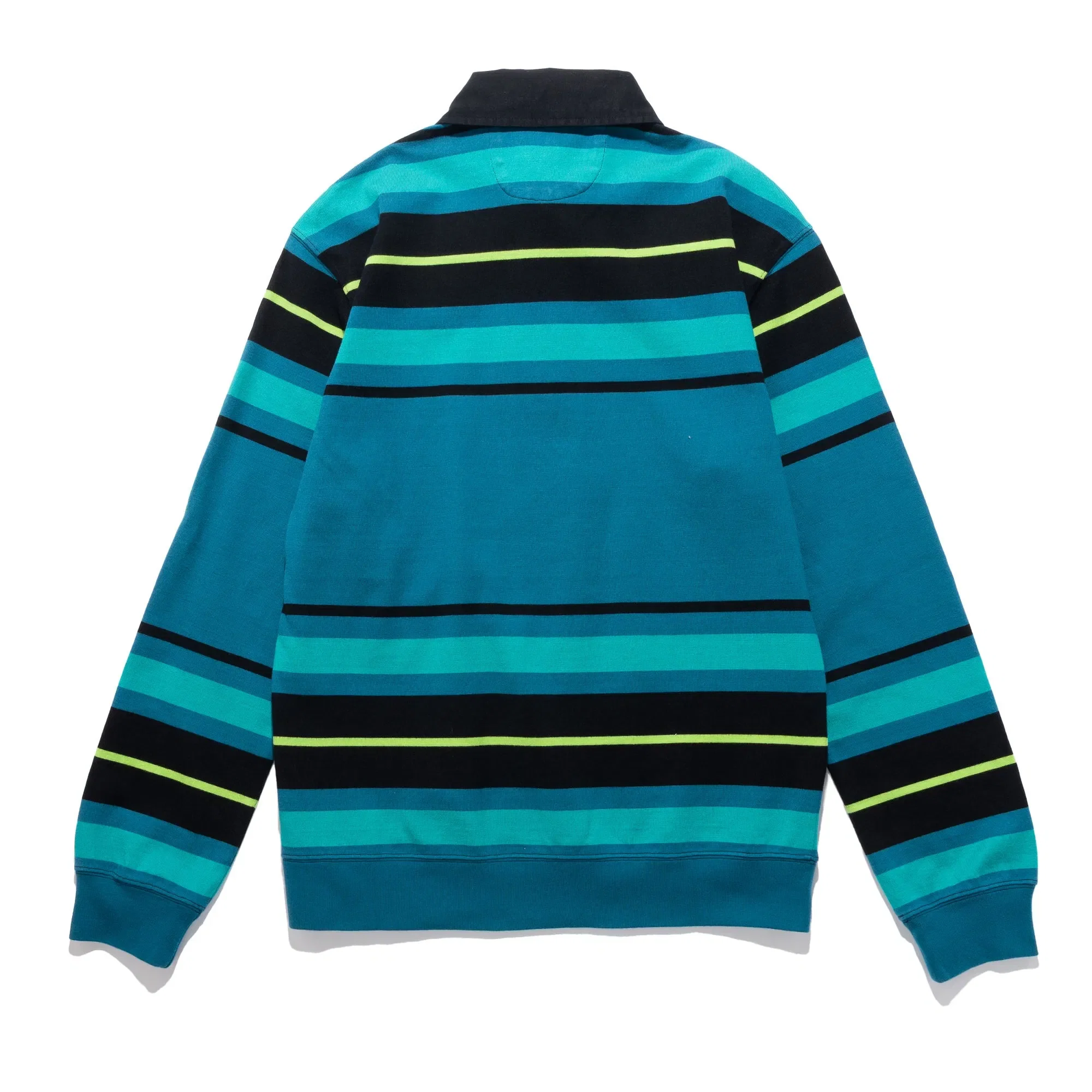 NO PROBLEMO Striped LS Rugby Shirt Aqua NP4021405