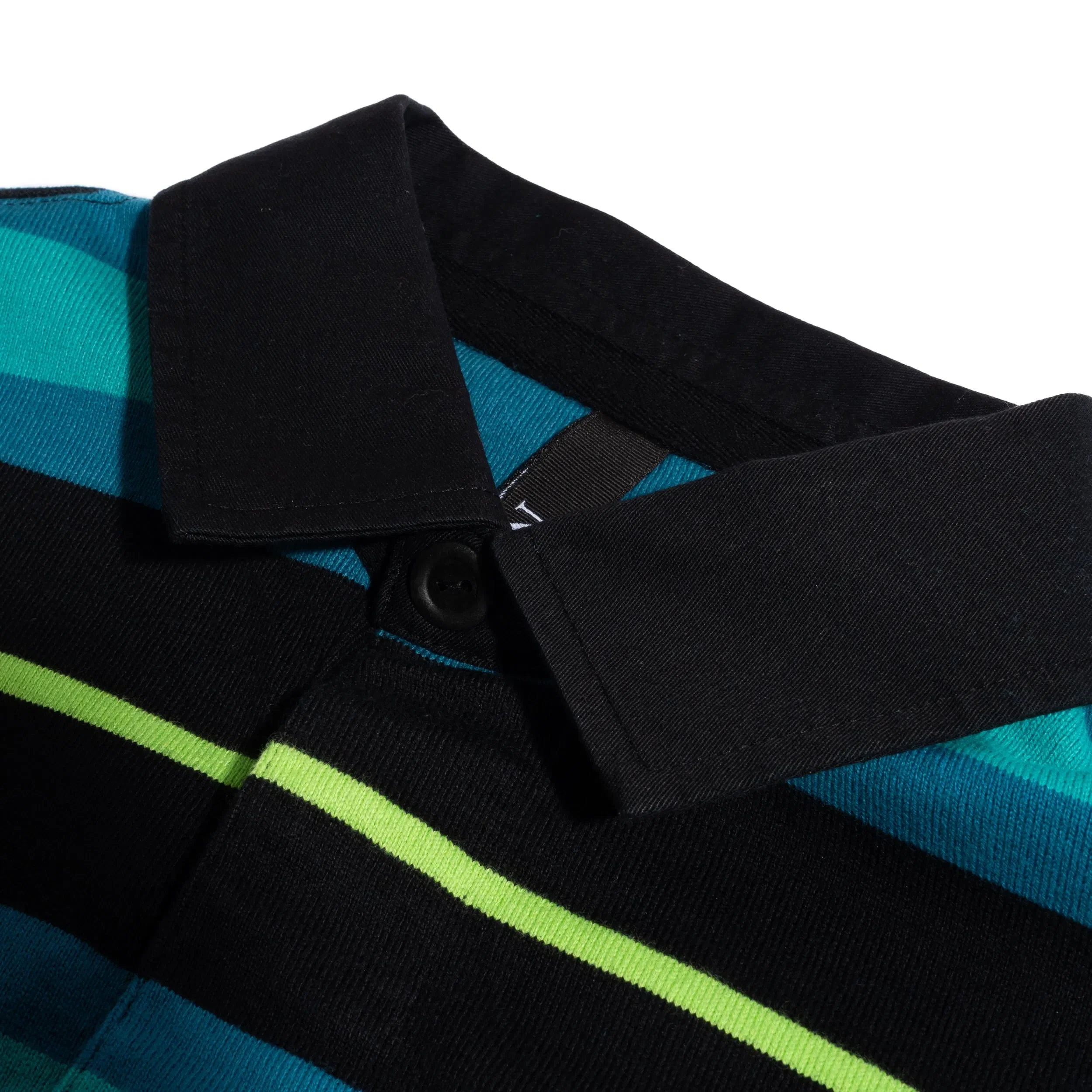 NO PROBLEMO Striped LS Rugby Shirt Aqua NP4021405