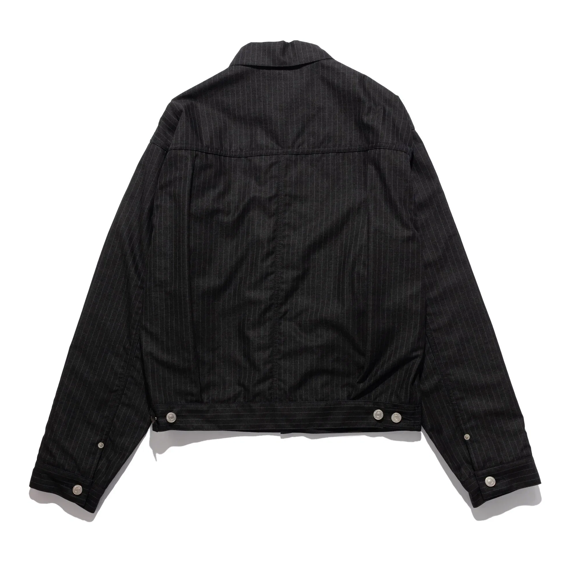 Junya Watanabe JWM x Levis Type II Stripe Trucker Jacket Dark Grey WQ-J210-051-1