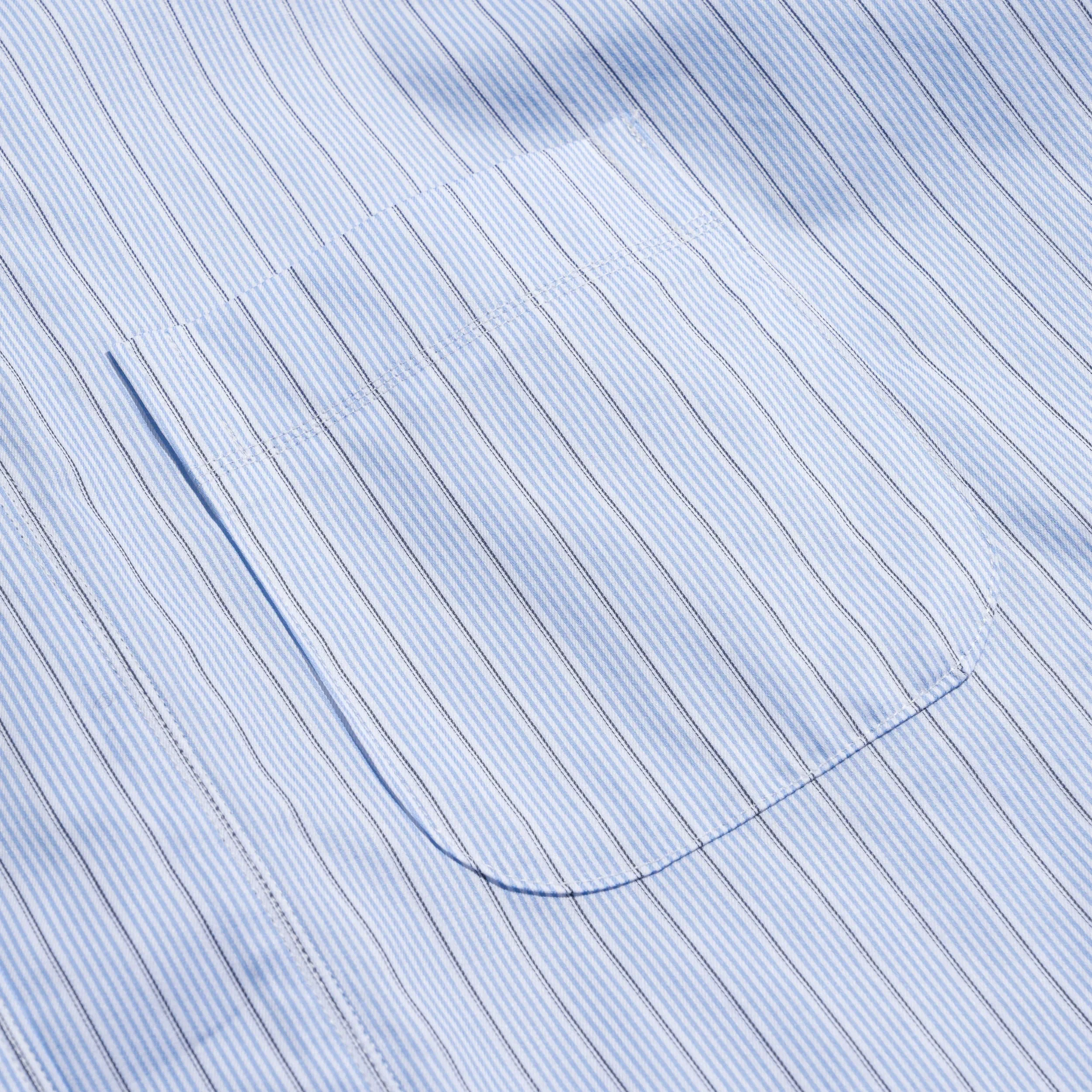 Junya Watanabe JWM Striped Cardigan Shirt Blue WQ-B025-051