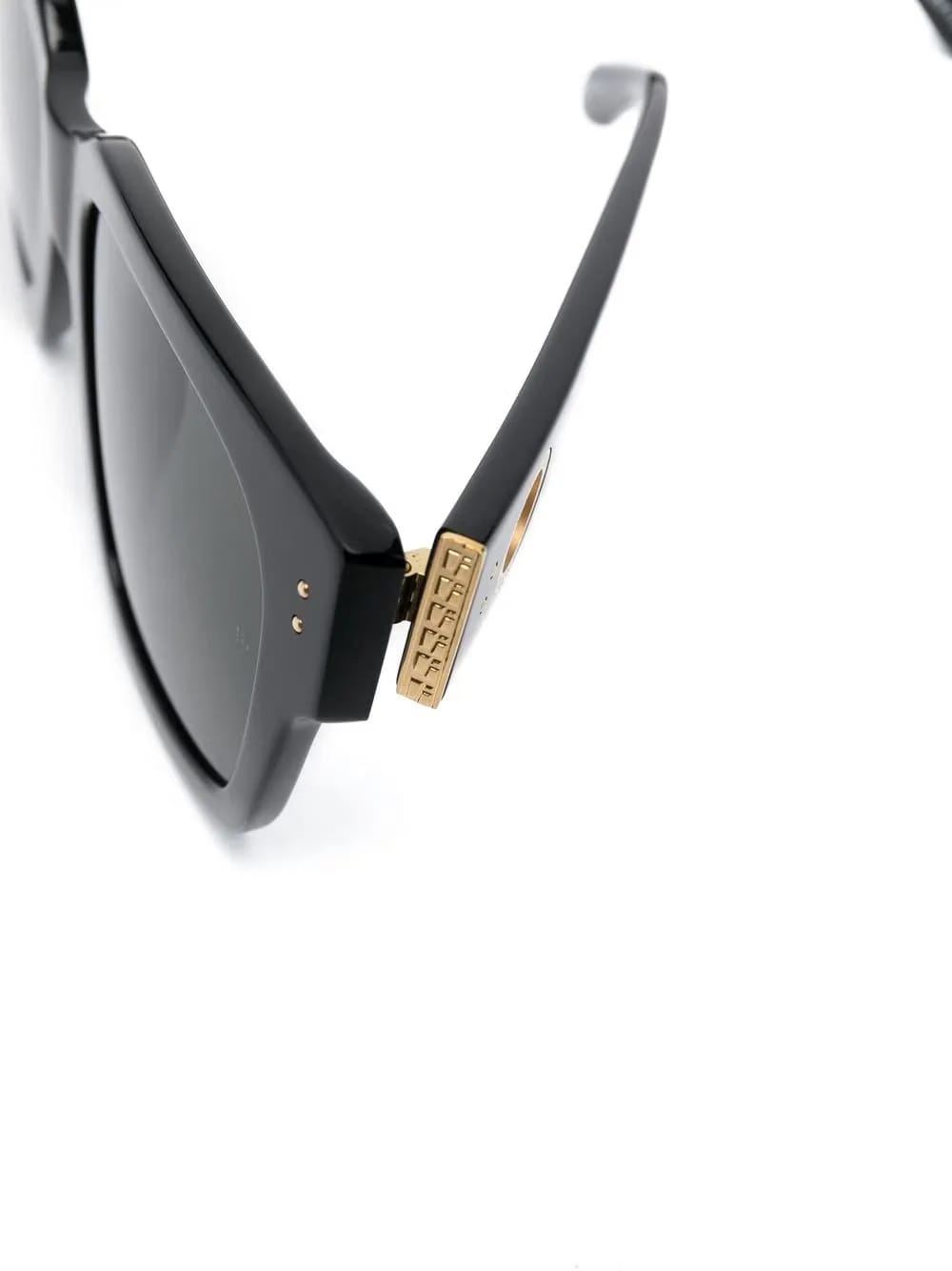 Amber oversized-frame sunglasses