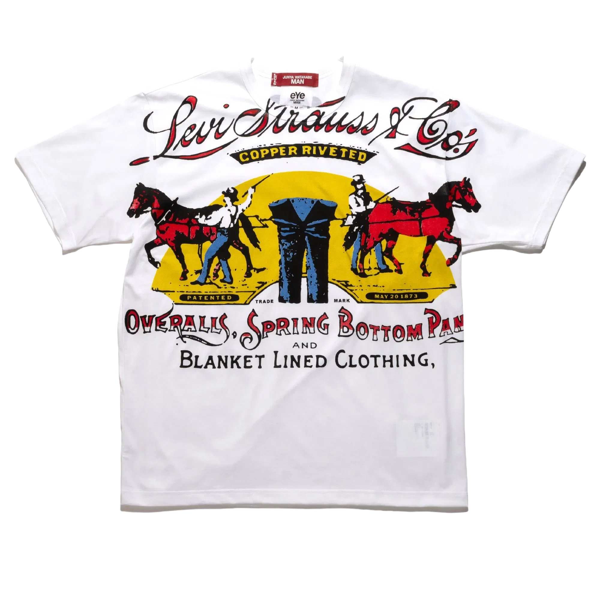 Junya Watanabe JWM X Levis Western Graphic Tee White WQ-T911-100-1