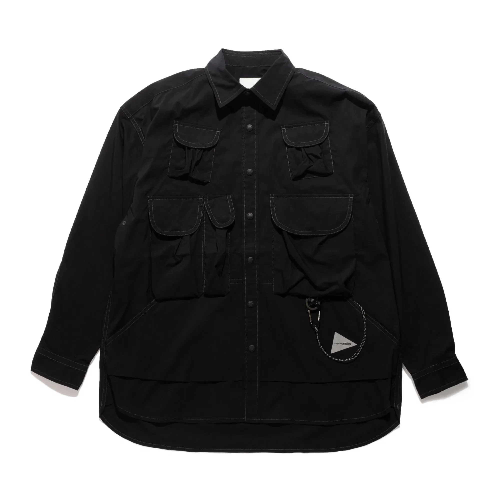 and Wander Multi Pocket LS Shirt Black 5746183053-010