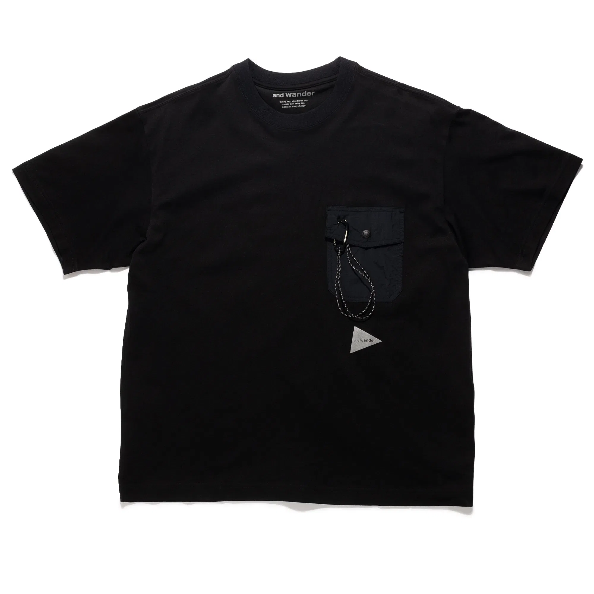 and wander Pocket Tee Black 5746984075-010