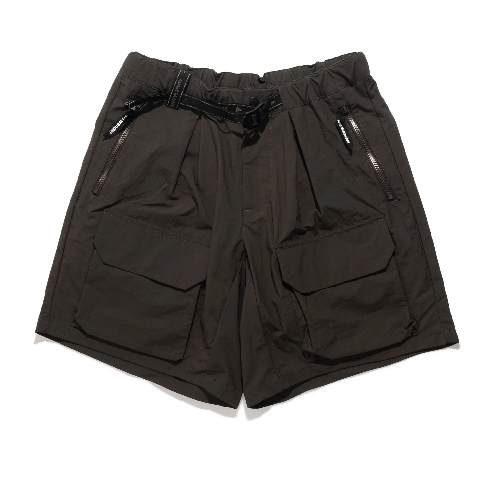 and wander Twill Shorts Charcoal 5746182046-022