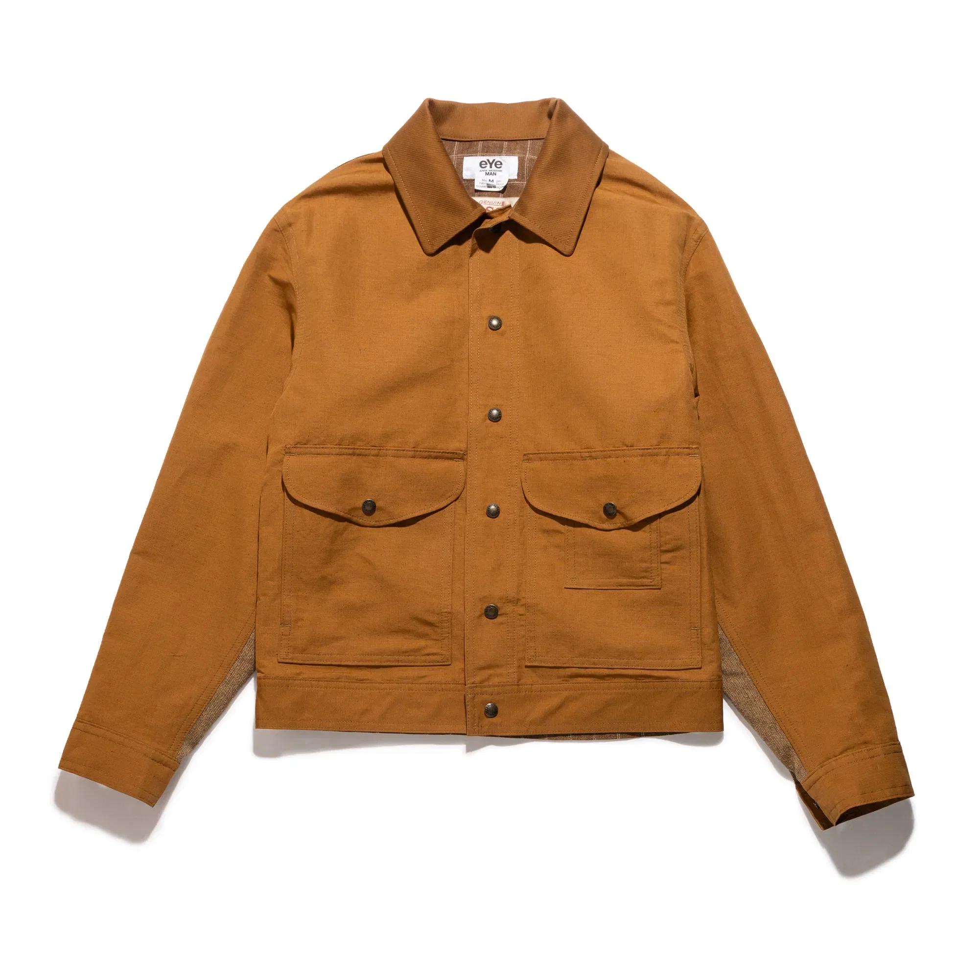 Junya Watanabe JWM X Filson Linen Plaid Work Jacket Camel WQ-J916-100-2