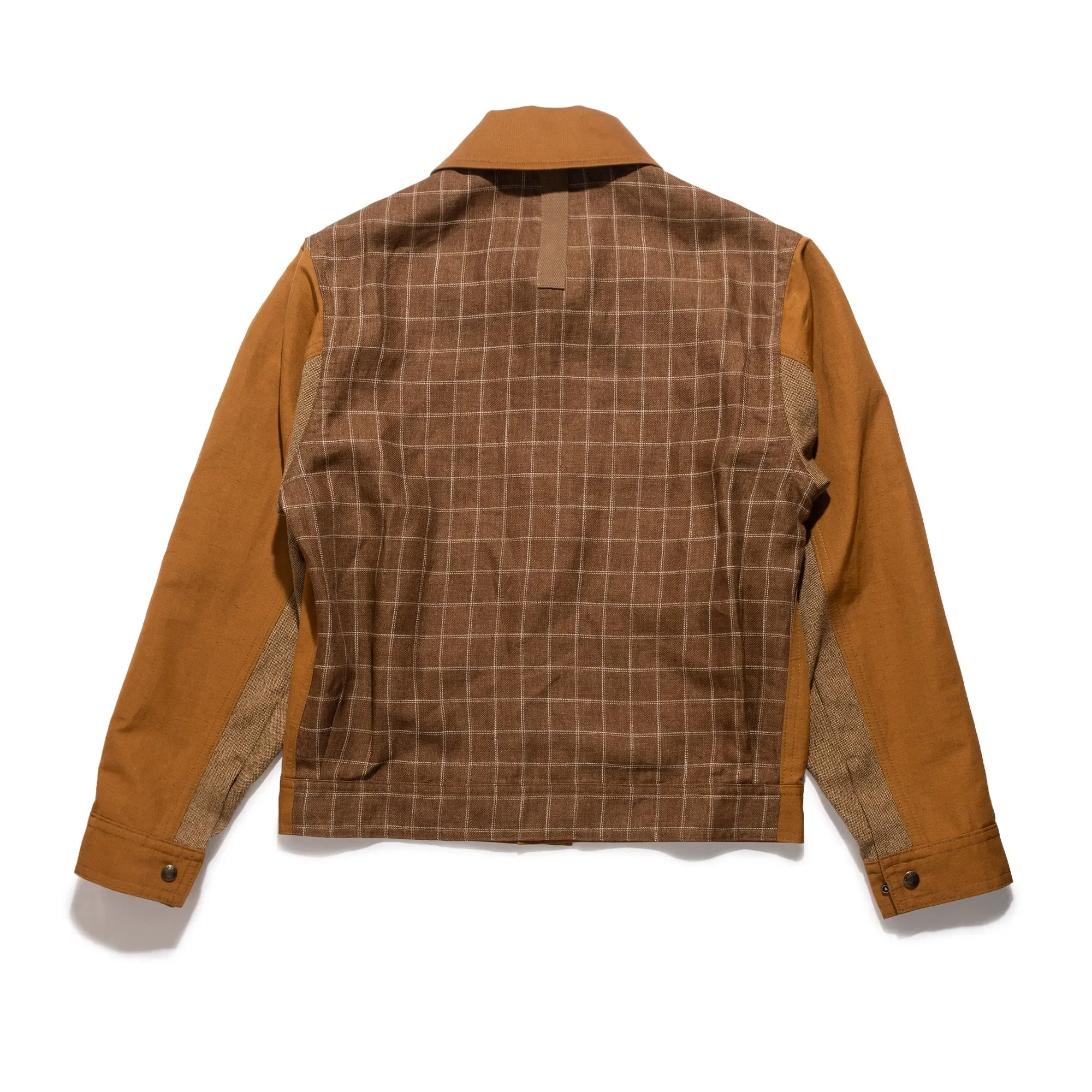 Junya Watanabe JWM X Filson Linen Plaid Work Jacket Camel WQ-J916-100-2