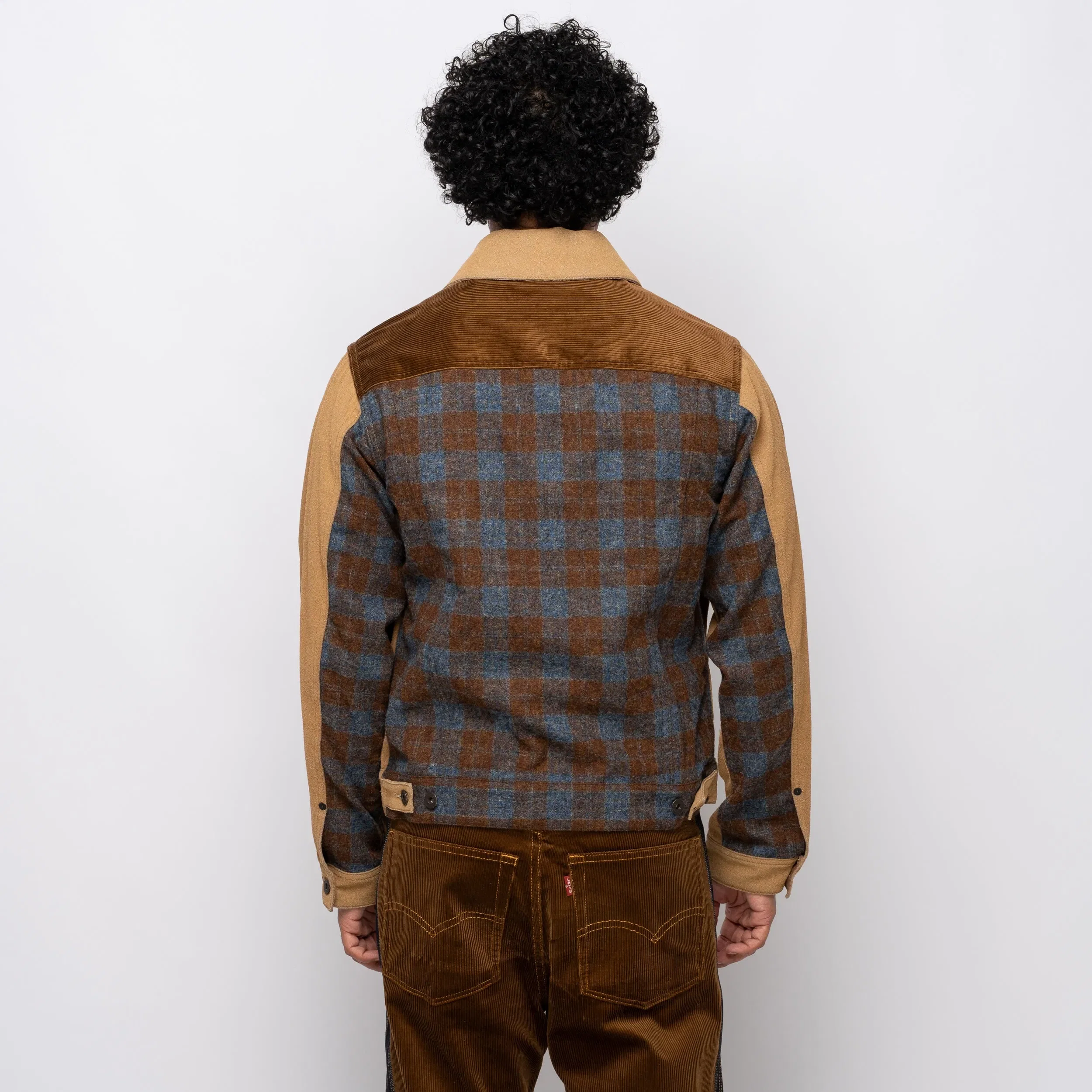 Junya Watanabe JWM Plaid Work Jacket Brown WP-J015-051-1