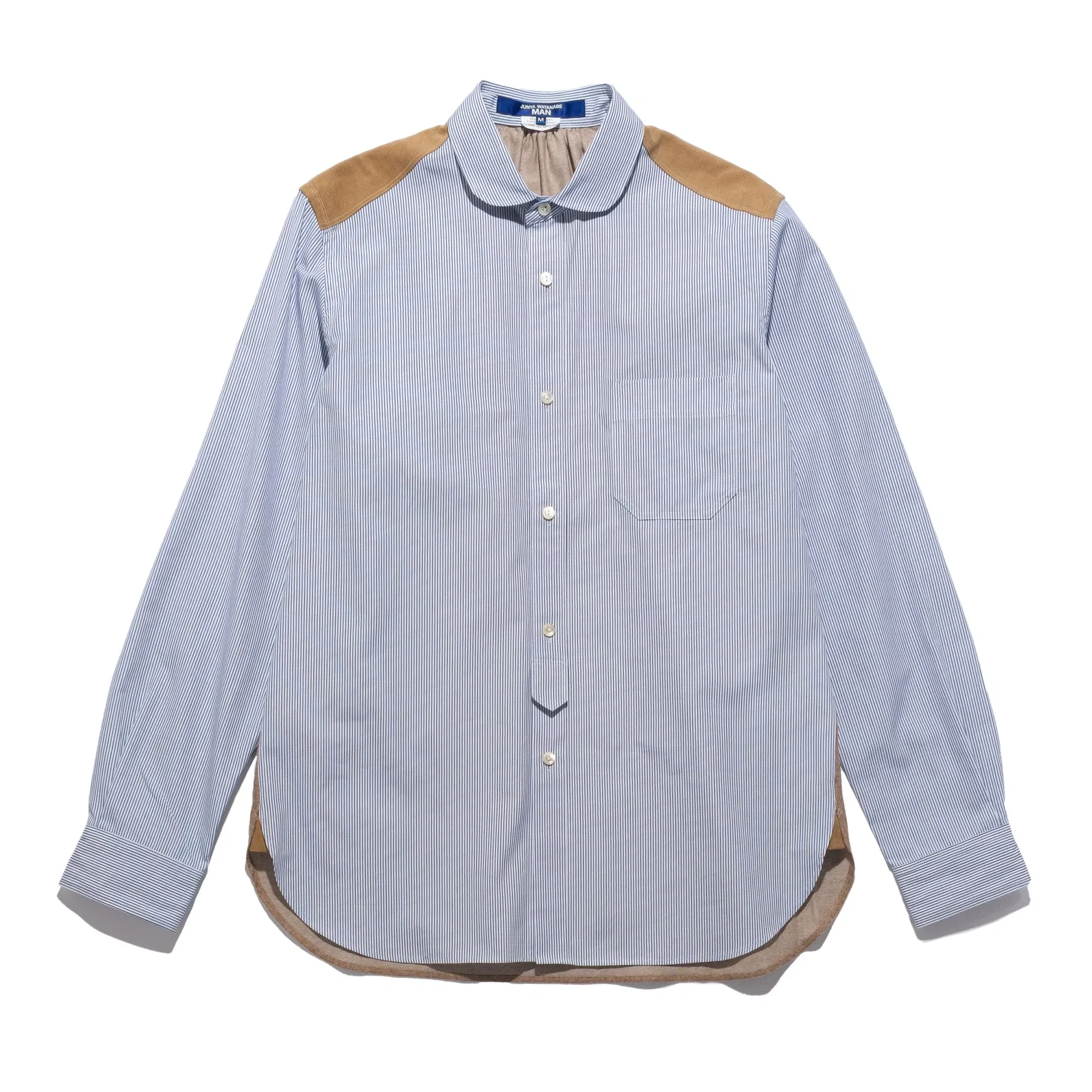 Junya Watanabe JWM Pinstripe Shirt Blue WP-B016-051-1