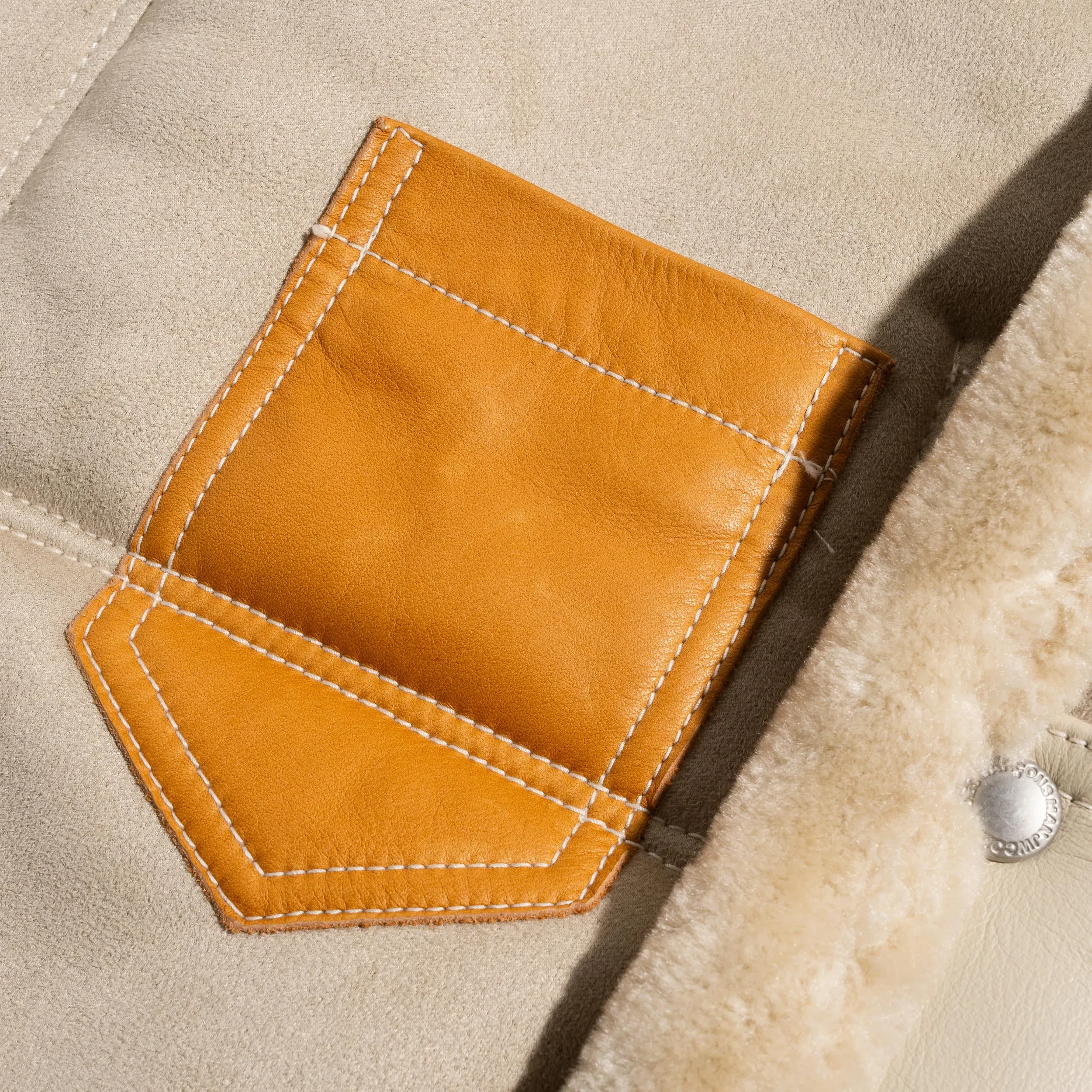 Junya Watanabe JWM Shearling Work Jacket Beige WP-J025-051-1