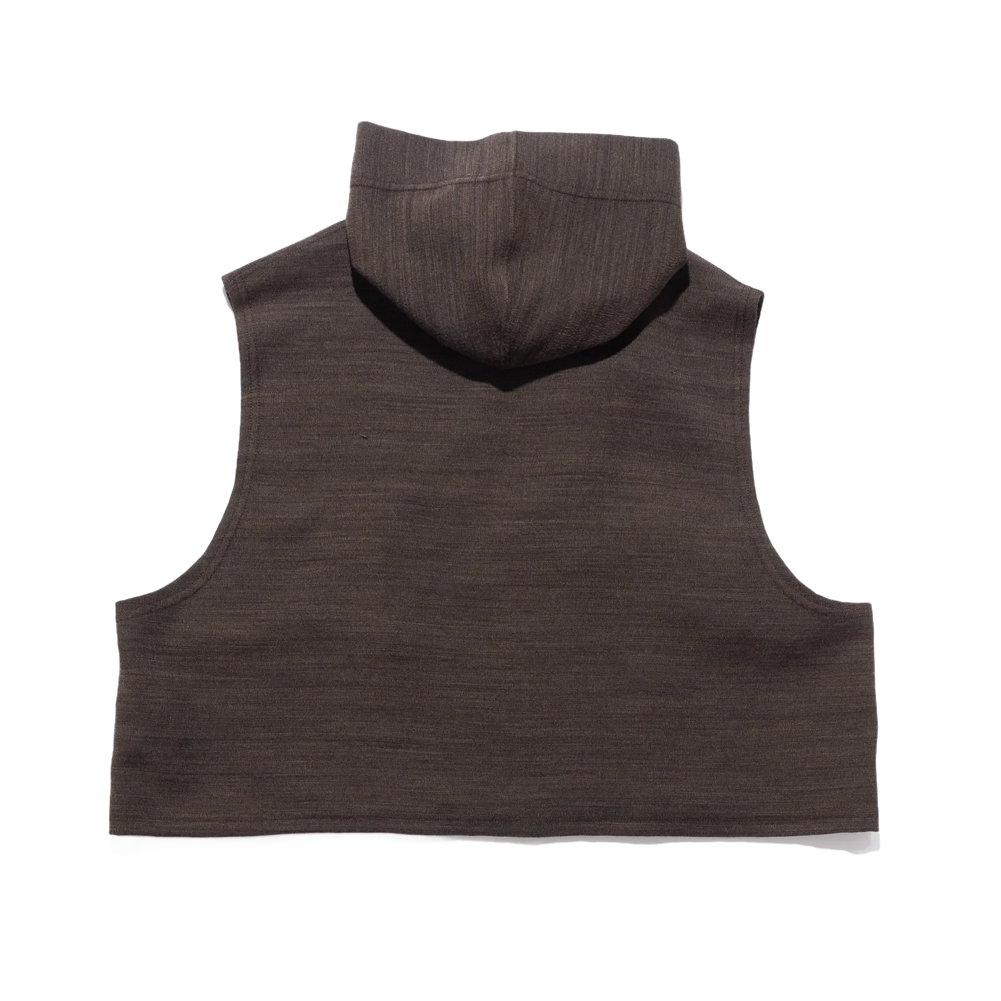 Engineered Garments EG Knit Wrap Vest Tri Blend Jersey Knit Brown 25F1B038
